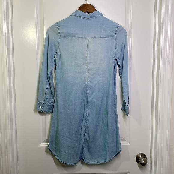 H&M - Lightweight Denim Button Up Dress Size 2 - Picture 7 of 8